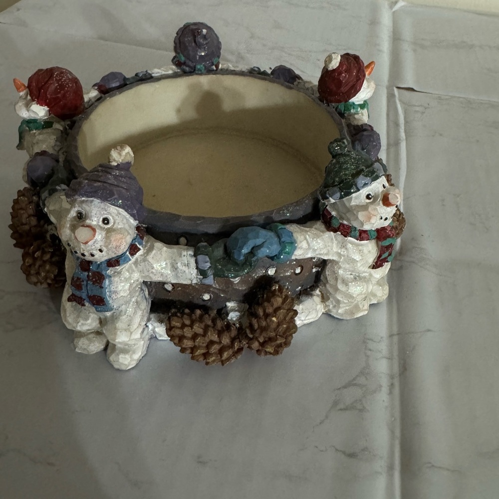 Snowman‎ Candle Holder